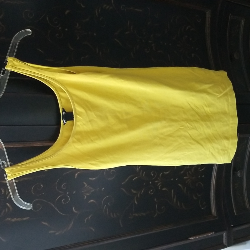 H&M Basic Mustard Yellow Sleeveless Dress Size XS